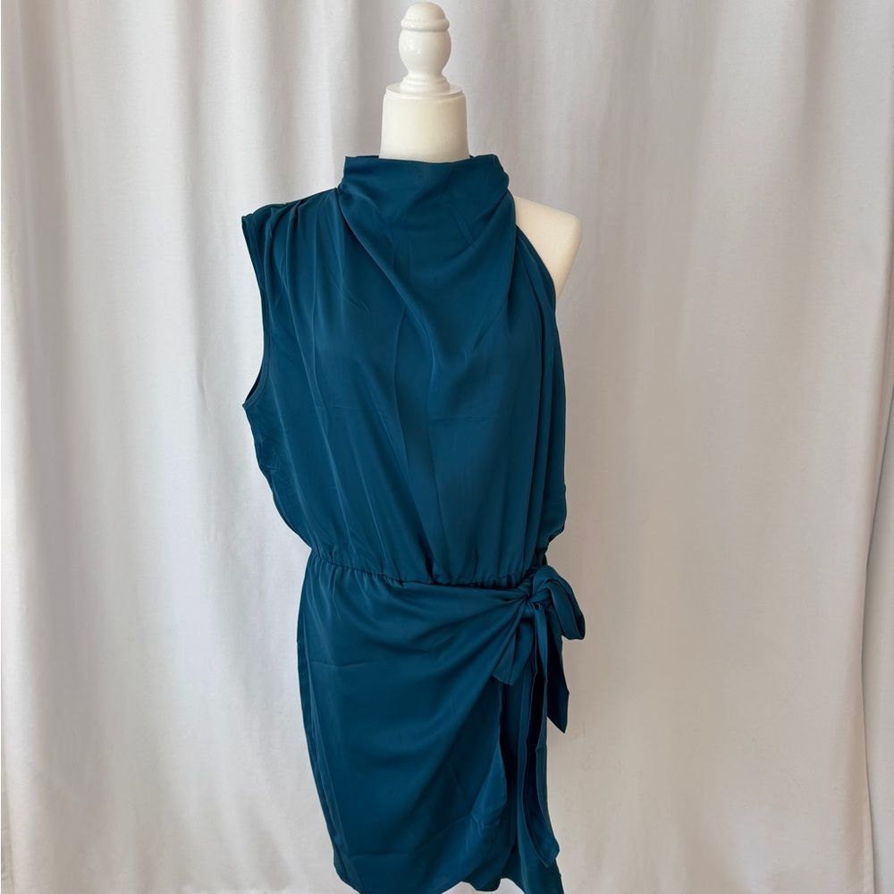 PrettyGarden Teal Dress – XXL – Stretchy Fit & Flare - Picture 4 of 8